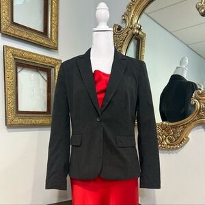 Banana Republic Charcoal/ Dark Grey Blazer - Size 6 Petite